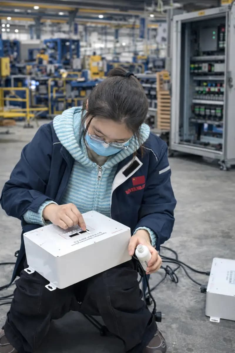 Work photos of employees at Zhiwei Machinery